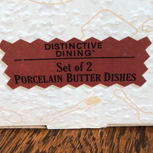 NEW 2 sets of 2 Porcelain  Butter  Dishes - Picture 6 of 7
